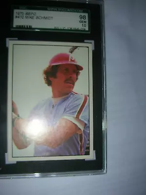 1975 SSPC Baseball Michael Mike Schmidt # 470 Grade Graded 98 GEM MINT RARE • $9.99