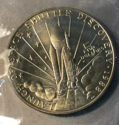 1988 Marshall Islands $5 Dollars Commemorative Coin U.S. Space Shuttle Discovery • $9.99