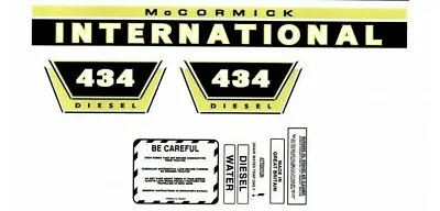 McCORMICK INTERNATIONAL 434 TRACTOR DECAL SET - LARGE INTERNATIONAL VERSION • £65