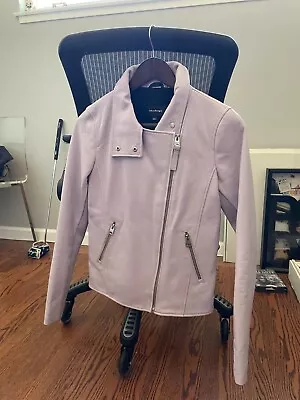 Mackage Lavender Leather Biker Moto Jacket Women’s Size XS • $199.99