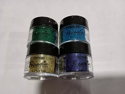 Mehron Paradise Loose Body Glitter Jars Lot Of 4 Blue Green Purple Gold New • $11.99