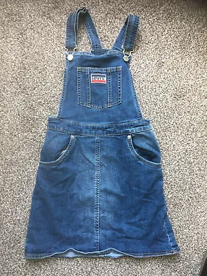 £8.95 • Buy Kids Childrens Levis Denim Jeans Dungarees 'Jumper' Dress Size 10 Years 140 Cms