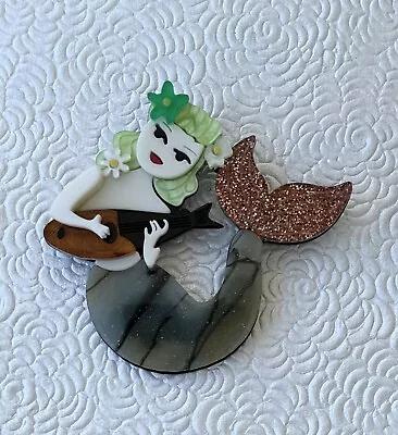 Vintage Style Mermaid  Acrylic Brooch • $16