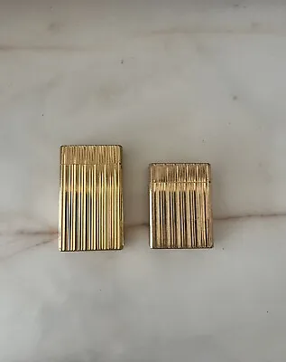 $350 • Buy St DuPont Gold Vintage  1960's Lighter - His And Hers 2pc Set