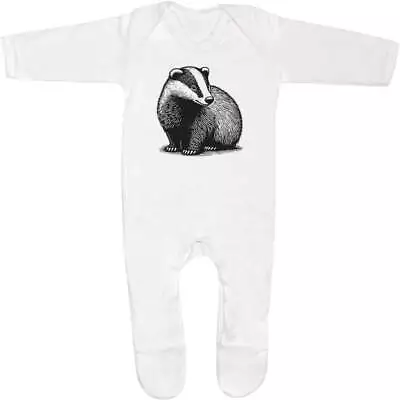 'Badger Cub' Baby Romper Jumpsuits / Sleep Suits (SS045382) • £9.99