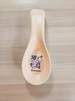 Ceramic Spoon Rest Souvenir Kitchen Décor Branson Missouri Flowers • $4.95