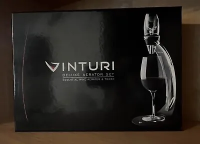 Vinturi  Deluxe Red Wine Aerator Tower Set-  NIB.  New Bar Tool Complete W Stand • $39.99