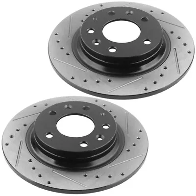 280mm Rear Drilled Brake Rotor For Ford Fusion Mazda 6 Lincoln MKZ Zephyr H08 PA • $58.38
