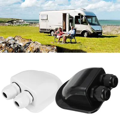£5.99 • Buy Solar Panel Roof Double Cable Wire Entry Gland Box For Caravan Boat Motorhome 