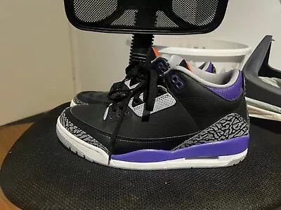 Size 9 - Jordan 3 Retro Court Purple 2020 Only Used Couple Times No Box • $200