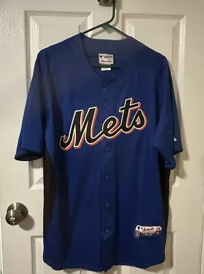 Nwot - Ny Mets Cool Base Majestic Mlb Authentic Baseball Jersey - Mens Size Lg • $79