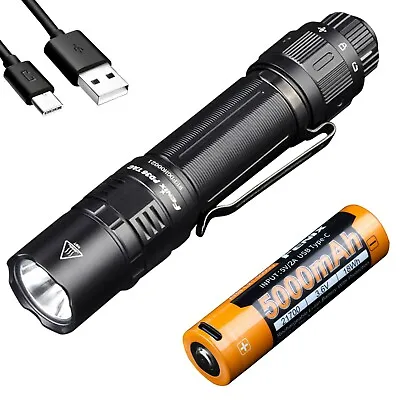 Fenix PD36 TAC 3000 Lumen Tactical Flashlight With USB-C Rechargeable Battery • $91.95