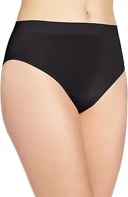 Wacoal 242142 Womens B-Smooth High-Cut Panty Underwear Black Size Large • $21.25