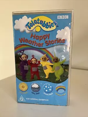 Teletubbies Happy Weather Stories ABC Kids VHS Collectable Rare Free Postage • $28.50