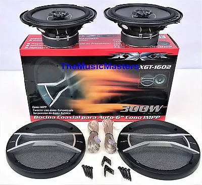 Pair 6  Inch Quality Coaxial 2-Way Car Audio Stereo Radio Replacement Speakers • $48.49