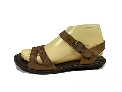 Born Brown Leather Strappy Sandals Womens 7 M • $17