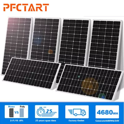 200W 400W 800W 1200W Solar Panel System Monocrystalline Caravan RV Camping Car • £10.99