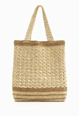 Zara Plaited Tote Bag • £24.94