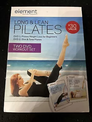 Element Long And Lean Pilates 2 DVD Workout Set FITNESS 013132620138 • $5.78