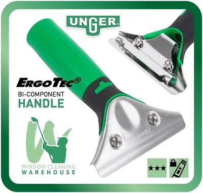 £12.95 • Buy Unger ErgoTec Handle Traditional Window Cleaning Squeegee Ergo Tec Quick Change