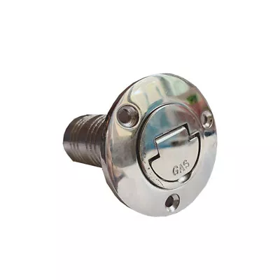 ISURE MARINE Boat Deck Fill / Filler Keyless Cap 1 1/2 - Gas Stainless Steel • $27.44