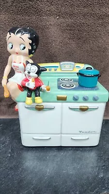 2003 Betty Boop Kiss The Cook Cookie Jar With Sound • $40