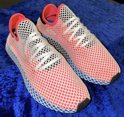 Adidas Originals Deerupt Solar Red Shoes Us 11.5 Eur 46 CQ2624 • $125