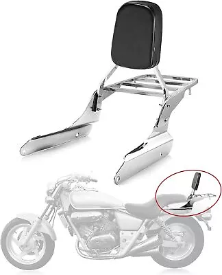 Backrest Sissy Bar Luggage Rack For Honda Shadow VLX600 VT600C 1999-2007 • $54.99