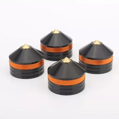 4pc Aluminum Alloy Speaker Spike Cone Pad Isolation Feet HIFI Audio Amp Stand • $35