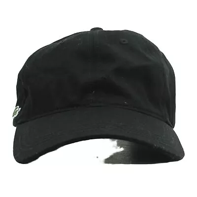 Lacoste Men's Hat Black 100% Cotton Baseball Cap • £53.20