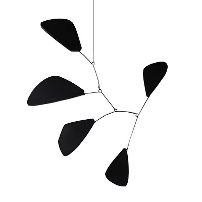 Modern Hanging Mobile Art Splash Black Leaves New Metal Gift Free Shipping • $55