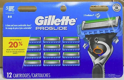 Gillette Proglide Refill  Cartridges 12 Count  Factory Sealed • $26.99