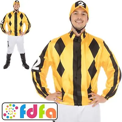 Forum Horse Racing Jockey Adults Mens Fancy Dress Costume New • £23.69