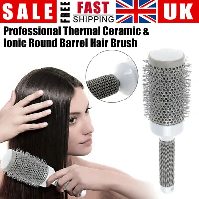 Professional Thermal Ceramic&Ionic Round Barrel Hair Brush With Boar Bristle UK • £6.87