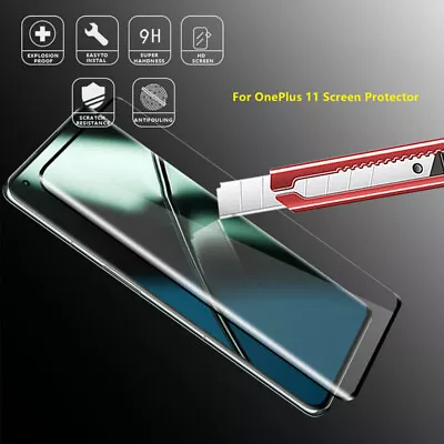 For OnePlus 11 5G 3D Curved Full Coverage Clear Tempered Glass Screen Protector • $8.79