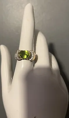 Laura Ramsey 14K Peridot & Diamond Ring  • $400