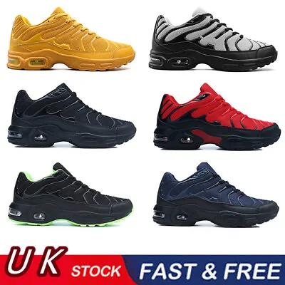 £27.31 • Buy Shock Absorbing Running Mens Trainers Casual Lace Gym Walking Sports Shoes Size