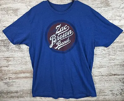 Zac Brown Band Black Out The Sun Tour 2016 Size XL T Shirt Blue Southern Ground • $9