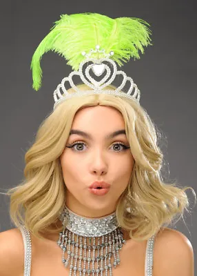 £20.49 • Buy Lime Green Feather Showgirl Headdress