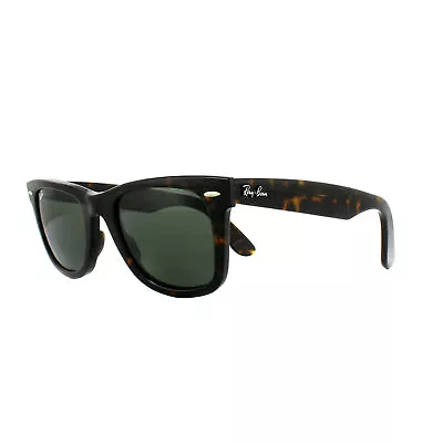 RayBan Original Wayfarer Classic Tortoise/Green 50mm Sunglasses RB2140 902 50-22 • $104.97