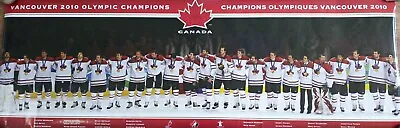 HOCKEY POSTER Team Canada Men’s Gold Medal 2010 Vancouver Olympics • $16.89
