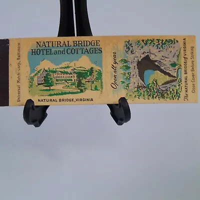 Matchbook Cover Natural Bridge Of Virginia Hotel And Cottages VA Vintage   • $8.10