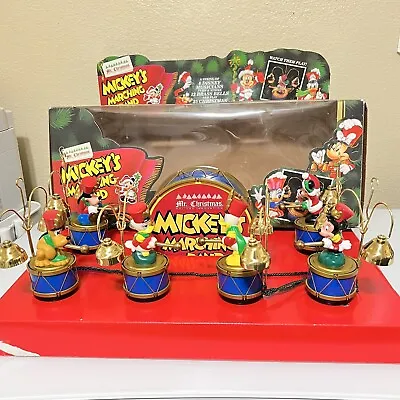 Vintage Mr Christmas Mickey's Marching Band Disney Musical Bells Holidays WORKS! • $127.50
