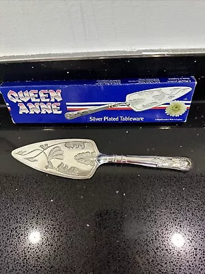 Vintage Mayell Queen Anne Silver Plated Pastry Cake Slice Crome Finish • £9.99