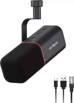 IXTECH Cardioid Dynamic Microphone With Mic Cover Vocal USB XLR Microphone • $89.90