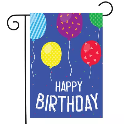 Birthday Balloons Garden Flag Celebration 12.5  X 18  Briarwood Lane • $9.86