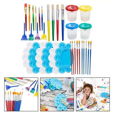  Art Painting Supplies Plastic Student Watercolor Tools Toddler Suits Tray • £16.39