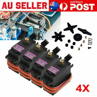 $25.45 • Buy 4X MG996R 180° High Torque Metal Gear RC Servo Motor For Boat Helicopter Car Set