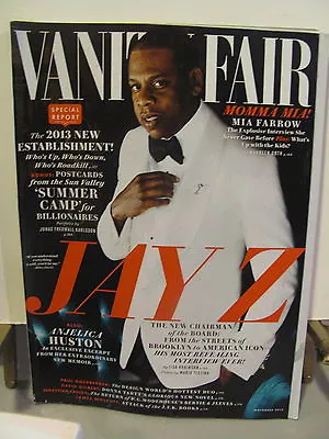 VANITY FAIR MAGAZINE 2013 Jay Z Cover • $7.99