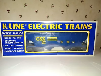 K-Line K-6216 O/O27 Gauge   CSX Covered Hopper  (# 6216) NOS!! • $20